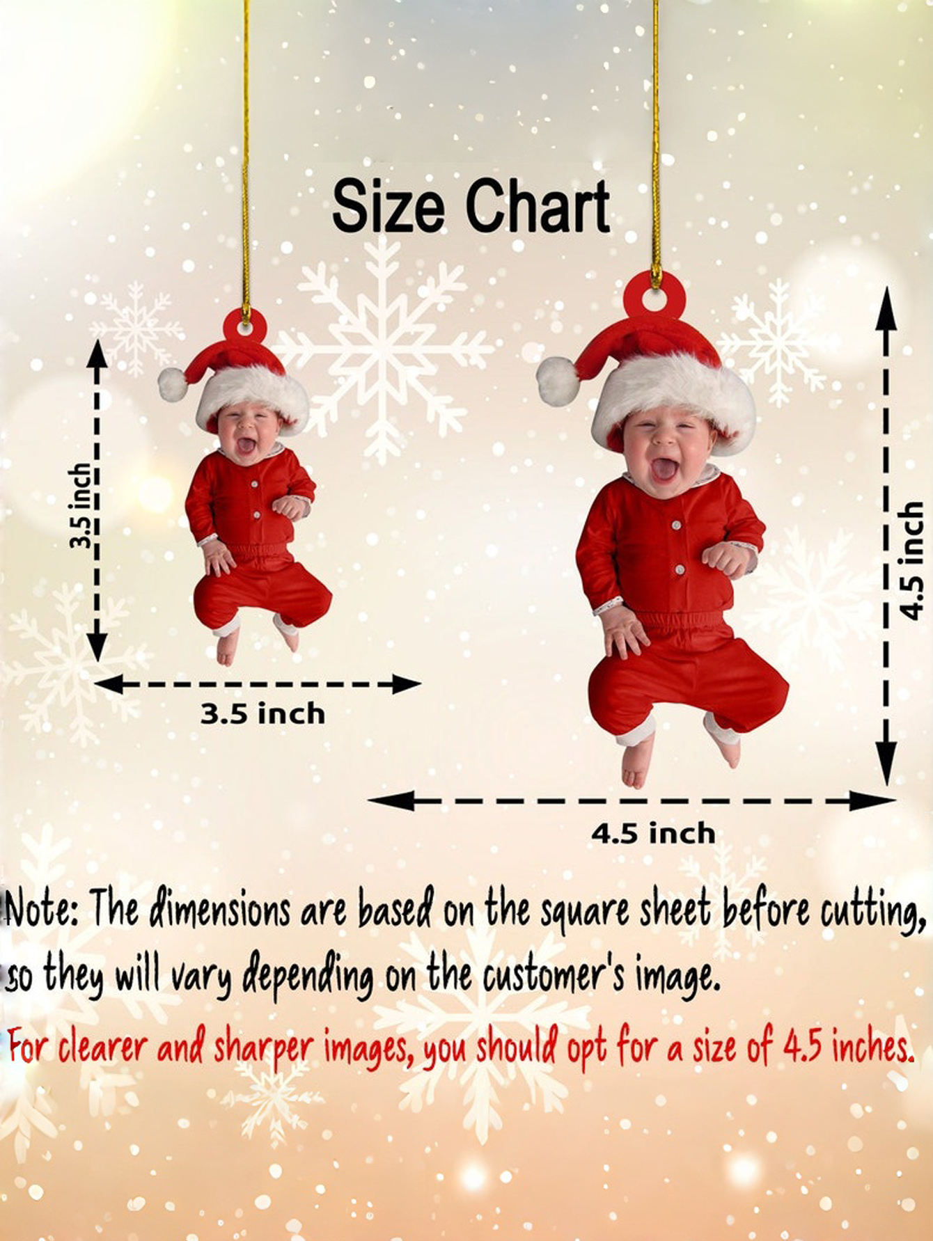 DIY Baby Acrylic Photo Ornament